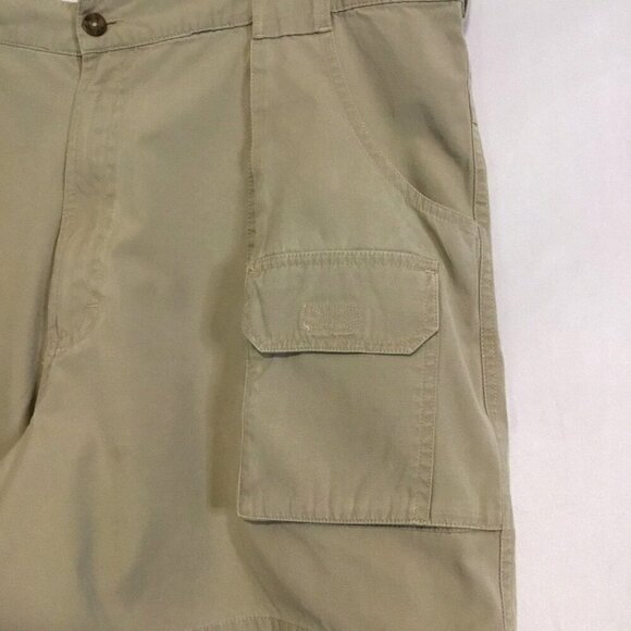 Woolrich Men's Cargo Hiking Shorts Khaki Size 40 100% Cotton Fishing Climbing - Picture 4 of 10